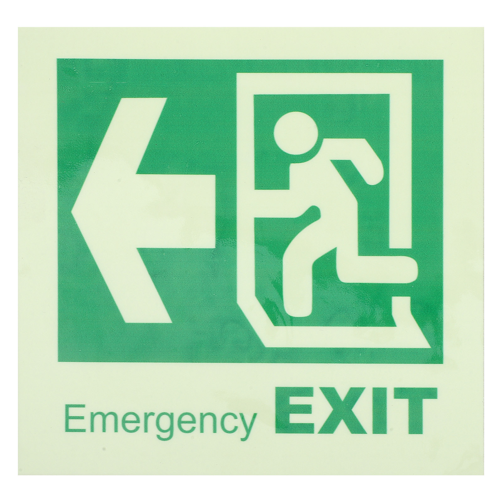 Emergency Exit Sign - สติกเกอร์สัญลักษณ์ทางออกฉุกเฉินแบบเรืองแสงติดเองได้ ใช้เป็นป้ายบอกทางบนพื้นในที่มืดสำหรับห้างสรรพสินค้า โรงภาพยนตร์ บาร์ ซูเปอร์มาร์เก็ต