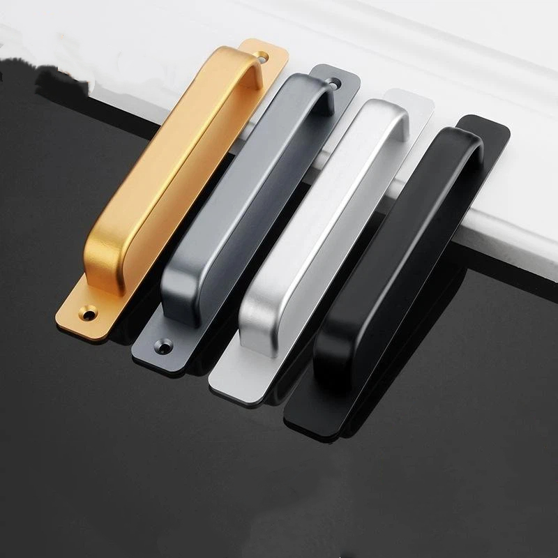 Window Lock Bar - มือจับประตูกระจกบานเลื่อนแบบไม่ต้องเจาะ 1 ชิ้น ทำจากอลูมิเนียมอัลลอยด์ สำหรับลิ้นชัก ตู้เสื้อผ้า
