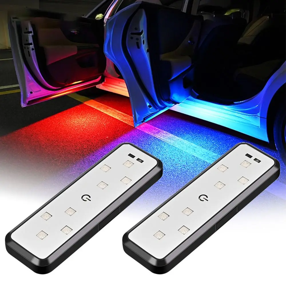 Emergency Exit Sign - 1/2PCS รถประตูไฟ LED ยินดีต้อนรับ Light การควบคุมแม่เหล็ก