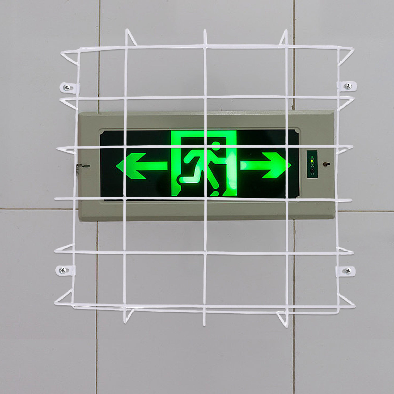 กรงตาข่ายเหล็กติดผนังสำหรับป้า - Emergency Exit Sign บทวิจารณ์และราคา